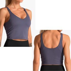 Dragon Fit Purple Padded Sports Bra Yoga Crop Top Women’s Size S